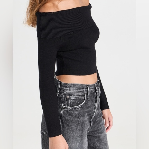 NWT Line & Dot Heart Struck Sweater – Off-Shoulder Knit - Picture 4 of 8